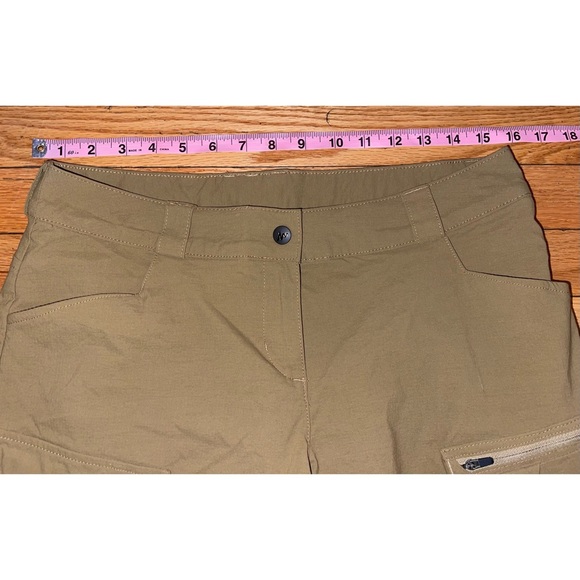 DECATHLON QUECHUA Khaki Brown Trek 500 Hiking Cargo Stretch Shorts Small - Picture 6 of 9